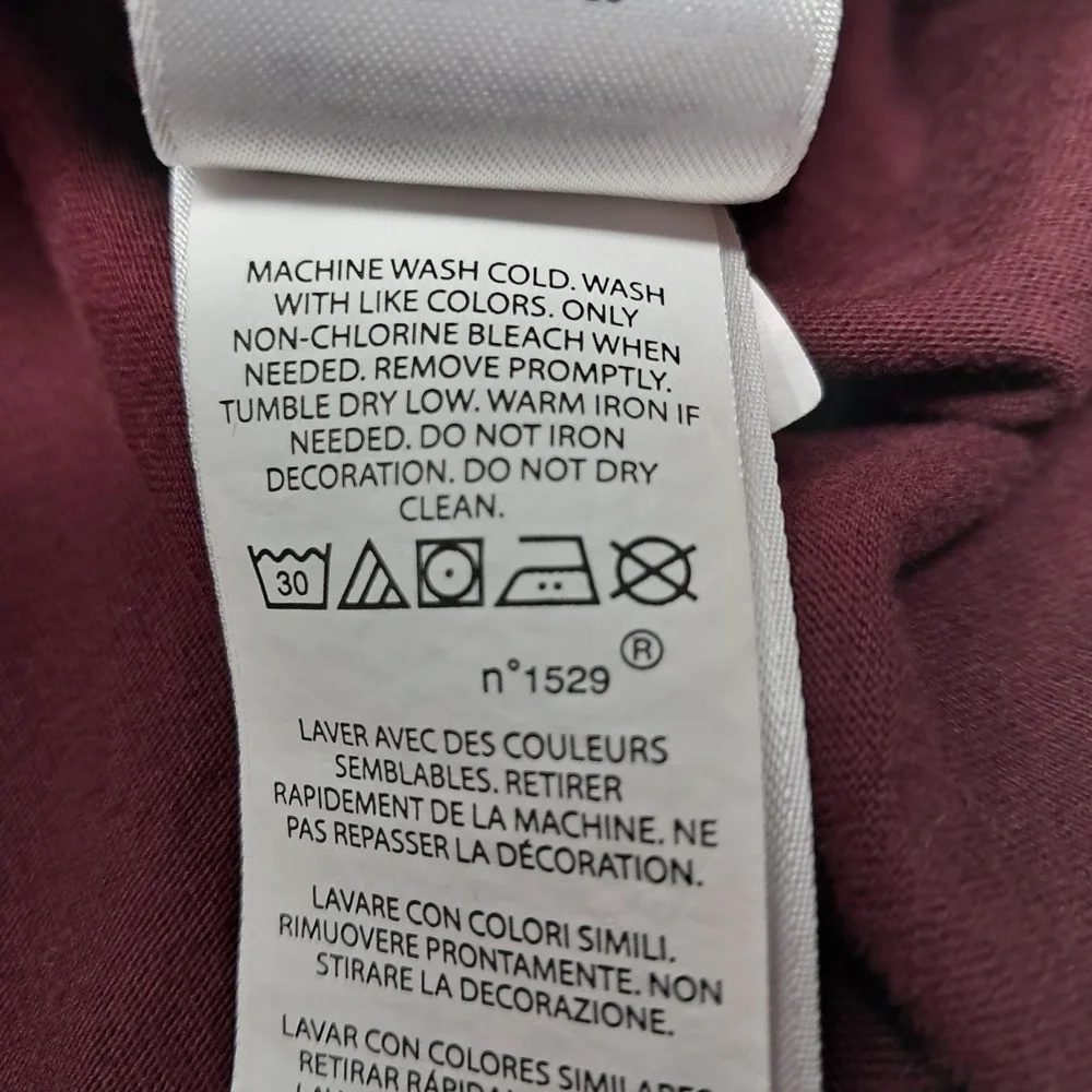 Polo Ralph Lauren Mens Small Maroon Red Long Sleeve Hooded T-Shirt Spellout Logo
